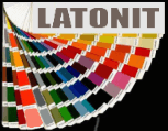Color chart of Latonit fiber cement boards